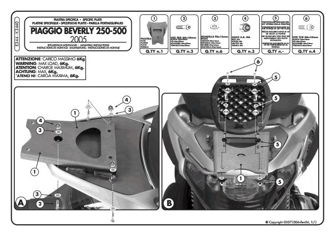 installation directions Page 1